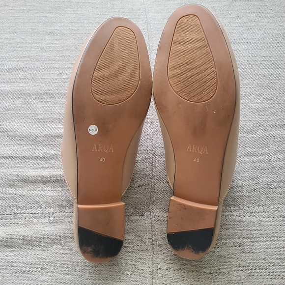 Designer Style Princetown Horsebit Leather Loafer Mules Camel, Sz 8.5 - Picture 3 of 11